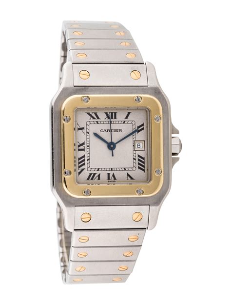 cartier two tone santos.